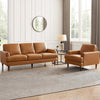 Hydeline Cassia Leather Chair - Brown|Fauteuil Cassis de Hydeline en cuir - brun