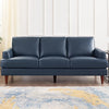 Hydeline Cassis Leather Sofa - Navy|Sofa Cassis de Hydeline en cuir - bleu marine