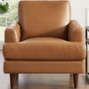 Hydeline Cassia Leather Chair - Brown|Fauteuil Cassis de Hydeline en cuir - brun