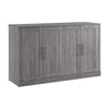 Bestar Pur 75 W Queen Cabinet Bed with Mattress - Bark Grey|Armoire-grand lit Pur de Bestar de 75 po (L) avec matelas - gris écorce