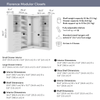 Bestar Florence 85" Modular L-Shaped Walk-In Closet System with Rods, Shoe Shelves and Storage - White|Système de pièce-penderie en forme de L modulaire Florence de Bestar de 85 po avec tringles, tablettes pour chaussures et rangement - blanc