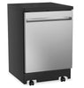 GE 24" 54 dBA Portable Top-Control Dishwasher with Piranha Hard Food Disposer - Stainless - GPT225SS… | Lave-vaisselle portatif GE de 24 po et de 54 dBA avec commandes sur le dessus et broyeur d’aliments …