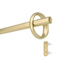 Umbra Ringlet Gold Expandable 1" Curtain Rod - 42"-120" | Tringle à rideaux extensible Ringlet de Umbra dorée de 1 po - 42 po à 120 po