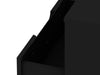 Manhattan Comfort Rockefeller Mid-Century Modern Nightstand with Drawer - Black|Table de nuit Rockefeller de Manhattan Comfort de style moderne du milieu du 20e siècle avec tiroir - noire