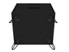 Manhattan Comfort Rockefeller Mid-Century Modern Nightstand with 2-Drawer - Black|Table de nuit Rockefeller de Manhattan Comfort de style moderne du milieu du 20e siècle avec 2 tiroirs - noire