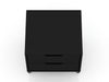 Manhattan Comfort Rockefeller Mid-Century Modern Nightstand with 2-Drawer - Black|Table de nuit Rockefeller de Manhattan Comfort de style moderne du milieu du 20e siècle avec 2 tiroirs - noire