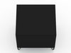Manhattan Comfort Rockefeller Mid-Century Modern Nightstand with 2-Drawer - Black|Table de nuit Rockefeller de Manhattan Comfort de style moderne du milieu du 20e siècle avec 2 tiroirs - noire