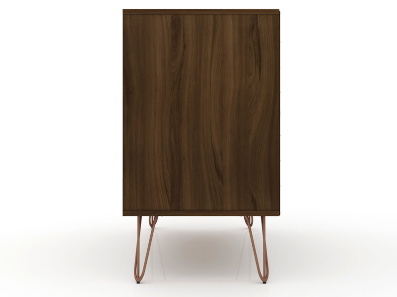 Manhattan Comfort Rockefeller Mid-Century Modern Dresser with 3-Drawers - Brown