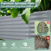 Costway 2 Pcs Raised Garden Bed Kit Planter Raised Garden Boxes Outdoor 65" X 32" X 24" Gray
