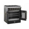 Forno Galiano 30" Black Gas Range, 4.32 cu.ft- FFSGS6444-30BLK | Cuisiniere a gaz noire Galiano 30 pouces, 4,32 pi³ – FFSGS6444-30BLK