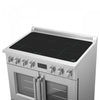 Forno Torino 36" French Door Induction Range, Stainless Steel - FFSIN0950-36 | Cuisiniere a induction Torino de 36 po avec portes francaises, acier inoxydable – FFSIN0950-36