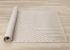 Oslo Beige Angled Striped Design Rug, 6'7" x 9'6" Indoor Area Rug | Tapis design a rayures angulaires beige Oslo, 6'7'' x 9'6''