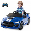 Costway 12v Licensed Ford Mustang Shelby Gt500 Kids Ride On Car With Remote Control Navy