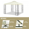 Costway 2 Tier 10'x10' Patio Gazebo Canopy Tent Steel Frame Shelter Awning