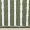 Forte Green White Modern Geometric Arches Area Rug - 5'3" x 7'5"|Carpette moderne Forte verte et blanche à motif d’arches géométriques - 5 pi 3 po x 7 pi 5 po