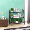 Costway 3-tier Metal Plant Stand Shelf Flower Pot Holder Display Rack Shoe Organizer