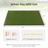 Costway 5 X 4 Ft Golf Hitting Mat Artificial Indoor Outdoor Turf Golf Training Mat 20 Mm