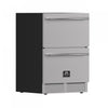 Forno Cosenza 24 Inch Built-In Indoor/Outdoor Drawer Freezer with Ice Maker, 4.69 cu.ft. - FDRBI1838-24S | Congelateur a tiroirs Cosenza de 24 po avec machine a glacons, 4,69 pi³ – FDRBI1838-24S