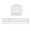 Nordika Slim 72" Wall-Mounted TV Stand with Storage Cabinet - Black | Meuble pour téléviseur mural mince Nordika de 72 po avec armoire de rangement - noir