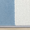 Forte Blue Grey White Half-Circles Geometric Area Rug - 5'3" x 7'5"|Carpette Forte bleue, grise et blanche à motif géométrique de demi-cercles - 5 pi 3 po x 7 pi 5 po