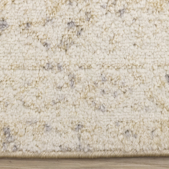 Ellis Subtle Traditional Elegant Beige Cream Area Rug - 7'10\" x 10'6\"