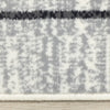 Forte White Grey Black Modern Striped Patches Area Rug - 5'3" x 7'5"|Carpette Forte blanche, grise et noire à motif de taches rayées modernes - 5 pi 3 po x 7 pi 5 po