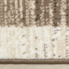 Forte Brown Beige Cream Abstract Geometric Design Area Rug - 7'9" x 10'6"|Carpette Forte brune, beige et crème à motif géométrique abstrait - 7 pi 9 po x 10 pi 6 po