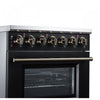 Forno Massimo 30 Inch Freestanding Electric Range, 5 radiant burners, 4.32 cu.ft., Black -FFSEL6020-30BLK | Cuisiniere electrique Massimo de 30 po, 5 foyers radiants, 4,32 pi³, noir - FFSEL6020-30BLK