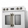 Forno Asti 30-Inch Double Electric Wall Oven in White, 7.36 cu. ft. - FBOEL1340-30WHT | Four mural electrique double Asti 30 pouces, blanc, 7,36 pi³ - FBOEL1340-30WHT