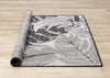 Jackson Grey White Botanical Leaves Rug, 5'3" x 7'7" Outdoor Area Rug | Tapis Jackson a feuilles botaniques gris et blanc, 5'3" x 7'7"