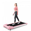Superfit 0.6-3.8mph Walking Pad Under Desk Treadmill With Remote Control And Led Display Pink