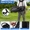 Costway Men's Complete Golf Clubs Package Set 10 Pieces Includes Alloy Driver Black