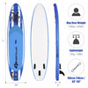 Goplus 11' Inflatable Stand Up Paddle Board Sup W/carrying Bag Aluminum Paddle