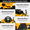 12v Battery Kids Ride On Dump Truck Rc Construction Tractor W/ Electric Bucket