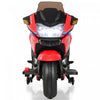 Costway 12v Kids Ride On Motorcycle Electric Motor Bike W/ Training Wheels & Light Red