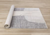 Olivia Grey Black Cream Geometric Rug, 5'3" x 7'10" Indoor Area Rug | Tapis geometrique gris noir creme Olivia, 5'7" x 7'10"