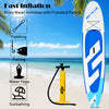 Goplus 11' Inflatable Stand Up Paddle Board Surfboard Water Sport All Skill Level W/bag