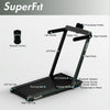 Superfit 2.25hp 2 In 1 Folding Treadmill W/ Speaker Remote Control App Green