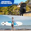 Goplus 11ft Inflatable Stand Up Paddle Board 6'' Thick W/backpack Leash Aluminum Paddle