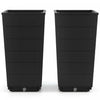 Costway 23" Tall Planter Set Of 2 For Indoor/ Outdoor Use Large Self-watering Plant Pot Black