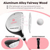 Ultimate Junior Golf Club Set For Children Includes 165cc #3 Fairway Wood & #7 Iron Pink