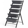 Costway Set Of 2 4 Ft Vertical Raised Garden Bed 5-tier Planter Box For Patio Balcony