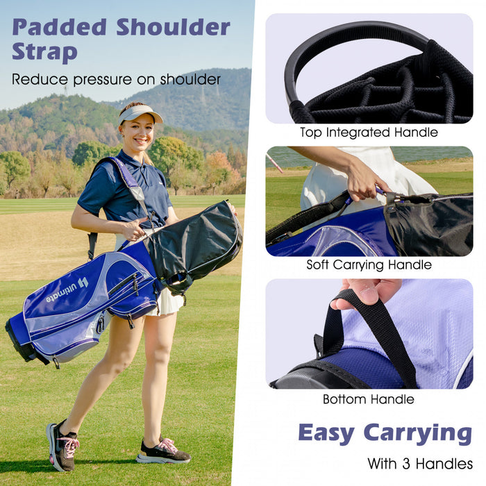 Ultimate Women's Complete Golf Club Set Golf Club Package Set W/ Rain Hood, Right Hand Purple