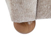 Wingate Cozy Wingback Armchair with Premium Fabric and Solid Wood Legs, Beige Brown | Wingate Fauteuil Aile Confortable en Tissu Premium et Pieds en Bois Massif, Brun Beige