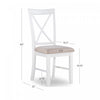 Jane Fabric Brown Dining Chair - Set of 2|Chaise de salle à manger Jane en tissu brun - ensemble de 2