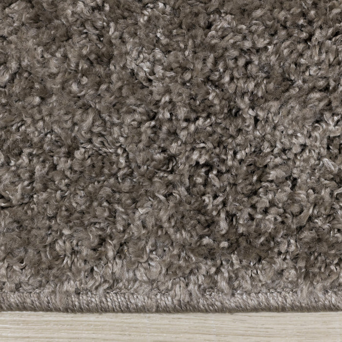 Brooklyn Taupe Shag Area Rug - 5'3\" x 7'7\"