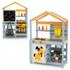 Costway 2 In 1 Wooden Mud Kitchen Outdoor Play Kitchen & Grocery Store With Sink