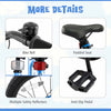 Costway 16" Led Lighted Kids Bike With Adjustable Seat Coaster Brake Training Wheels Blue
