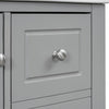 Emma 30" Solid Wood Bathroom Vanity with Ceramic Sink and Soft-Close Door, Grey | Emma Meuble-lavabo en bois massif de 30" avec vasque en ceramique et porte a fermeture douce, Gris