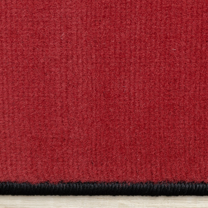 Forte Red Black White Geometric Area Rug - 7'9\" x 10'6\"